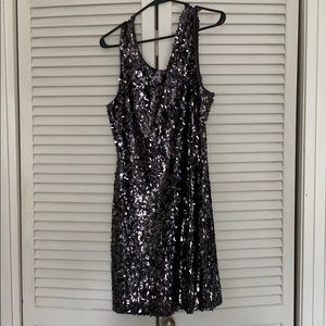 Beautiful sequin dress with a scoop back